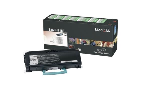 771223 Lexmark E360H11E Toner LEXMARK E360H11E 9K sort 
